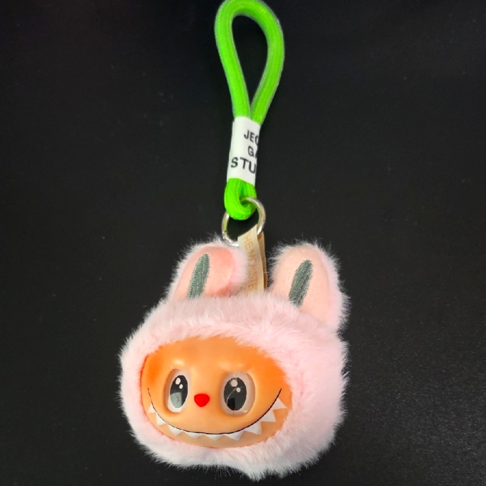 Plush Pink Monster Keychain Toy Nwot